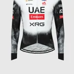 PISSEI Cyklistický dres s dlhým rukávom zimný - UAE TEAM EMIRATES - XRG 2025 REPLICA - biela/čierna PISSEI Cyklistický dres s dlhým rukávom zimný - UAE TEAM EMIRATES - XRG 2025 REPLICA - biela/čierna