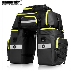 Šport a outdoor | Cyklistika | Cyklodoplnky | Tašky - Rhinowalk 7982575 na zadný nosič čiernozelená Šport a outdoor | Cyklistika | Cyklodoplnky | Tašky - Rhinowalk 7982575 na zadný nosič čiernozelená