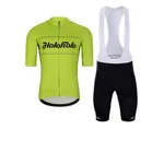 HOLOKOLO Cyklistický krátky dres a krátke nohavice - GEAR UP - čierna/žltá HOLOKOLO Cyklistický krátky dres a krátke nohavice - GEAR UP - čierna/žltá