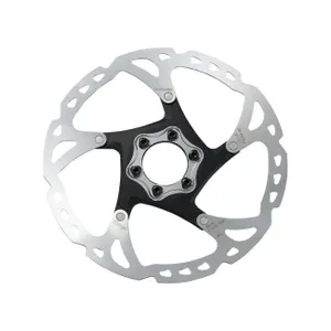 SHIMANO brzdový kotúč - DEORE XT - RT76 160mm - strieborná/čierna SHIMANO brzdový kotúč - DEORE XT - RT76 160mm - strieborná/čierna