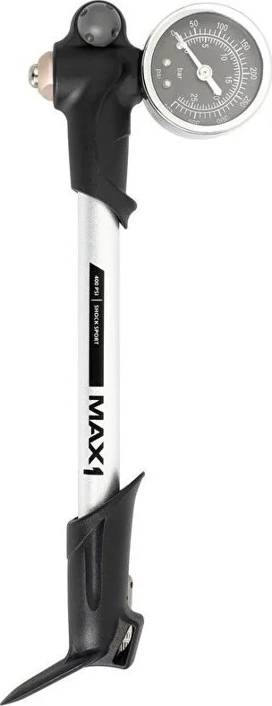 Šport a outdoor | Cyklistika | Cyklodoplnky | Pumpy - MAX1 Shock Sport 400 PSI s manometrom Šport a outdoor | Cyklistika | Cyklodoplnky | Pumpy - MAX1 Shock Sport 400 PSI s manometrom