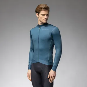 ALÉ Cyklistický dres s dlhým rukávom zimný - PR-E FOLLOW ME 2.0 - modrá ALÉ Cyklistický dres s dlhým rukávom zimný - PR-E FOLLOW ME 2.0 - modrá