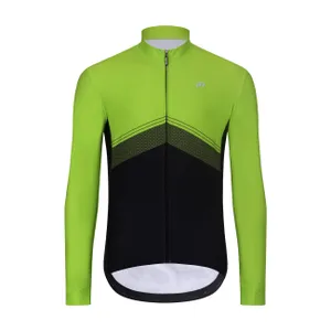 HOLOKOLO Cyklistický dres s dlhým rukávom zimný - ARROW II WINTER - žltá/čierna HOLOKOLO Cyklistický dres s dlhým rukávom zimný - ARROW II WINTER - žltá/čierna