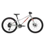 Detský horský bicykel AMULET 24 Youngster SH, alu brushed transparent red Detský horský bicykel AMULET 24 Youngster SH, alu brushed transparent red