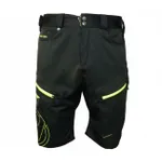 HAVEN Cyklistické nohavice krátke bez trakov - NAVAHO SLIMFIT - čierna/zelená HAVEN Cyklistické nohavice krátke bez trakov - NAVAHO SLIMFIT - čierna/zelená