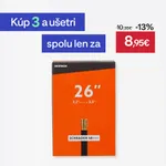 Športy > Cyklistika > Plášte a duše na bicykle > Cyklistické duše a ventily - Duša 26 × 2.2/2.5 ventil Schrader 48 mm Športy > Cyklistika > Plášte a duše na bicykle > Cyklistické duše a ventily - Duša 26 × 2.2/2.5 ventil Schrader 48 mm