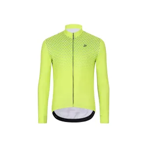 HOLOKOLO Cyklistický dres s dlhým rukávom zimný - STARLIGHT WINTER - žltá HOLOKOLO Cyklistický dres s dlhým rukávom zimný - STARLIGHT WINTER - žltá