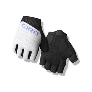 GIRO Cyklistické rukavice krátkoprsté - TESSA II GEL - biela/čierna/fialová/modrá GIRO Cyklistické rukavice krátkoprsté - TESSA II GEL - biela/čierna/fialová/modrá