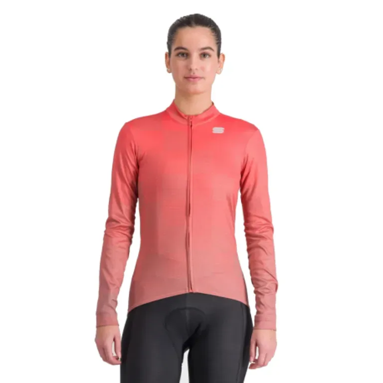 Dámsky cyklistický dres s dlhým rukávom SPORTFUL Rocket w thermal jersey, pompelmo pink Dámsky cyklistický dres s dlhým rukávom SPORTFUL Rocket w thermal jersey, pompelmo pink