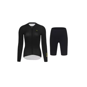 HOLOKOLO Cyklistický dlhý dres a nohavice - VICTORIOUS ELITE - čierna HOLOKOLO Cyklistický dlhý dres a nohavice - VICTORIOUS ELITE - čierna