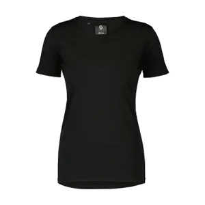 SCOTT Cyklistické tričko s krátkym rukávom - TEE COMMUTER MERINO W - čierna SCOTT Cyklistické tričko s krátkym rukávom - TEE COMMUTER MERINO W - čierna