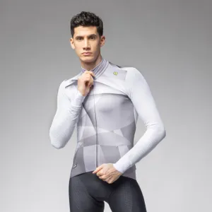 ALÉ Cyklistický dres s dlhým rukávom zimný - QUICK - biela ALÉ Cyklistický dres s dlhým rukávom zimný - QUICK - biela