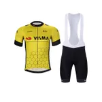 BONAVELO Cyklistický krátky dres a krátke nohavice - JUMBO-VISMA 2025 - žltá/čierna BONAVELO Cyklistický krátky dres a krátke nohavice - JUMBO-VISMA 2025 - žltá/čierna
