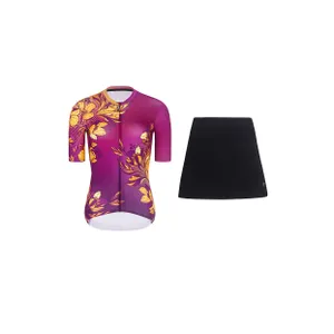 RIVANELLE krátky dres a sukňa - BAROC - fialová/žltá/čierna RIVANELLE krátky dres a sukňa - BAROC - fialová/žltá/čierna