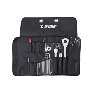 UNIOR sada náradia - PRO TOOL ROLL SET - čierna/strieborná UNIOR sada náradia - PRO TOOL ROLL SET - čierna/strieborná