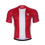 BONAVELO Cyklistický dres s krátkym rukávom - POLAND II. - biela/červená BONAVELO Cyklistický dres s krátkym rukávom - POLAND II. - biela/červená