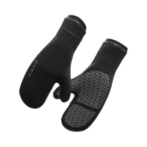 ZONE3 Cyklistické rukavice dlhoprsté - THERMO MITTS - čierna ZONE3 Cyklistické rukavice dlhoprsté - THERMO MITTS - čierna