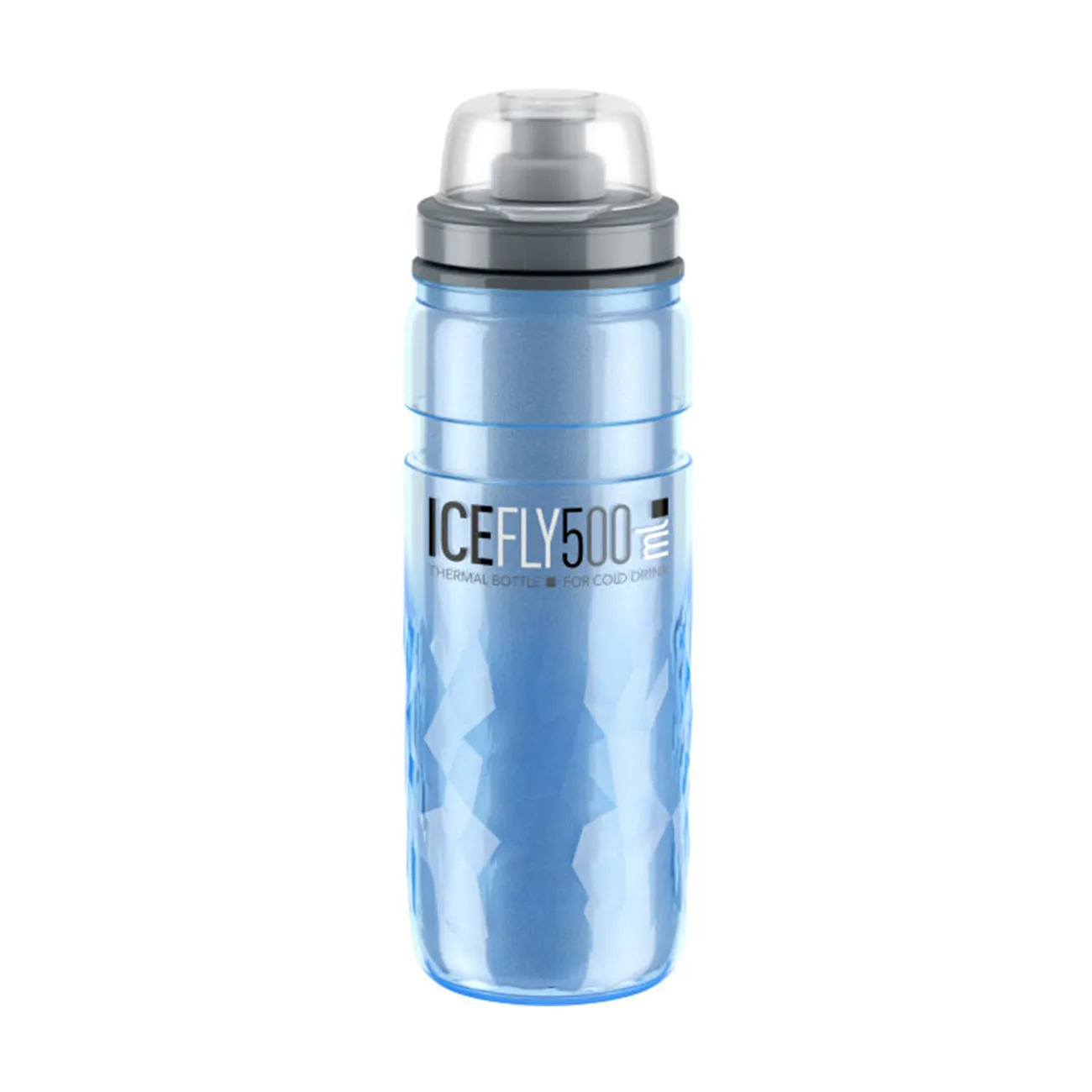 ELITE Cyklistická fľaša na vodu - ICE FLY MTB 500 ml - modrá ELITE Cyklistická fľaša na vodu - ICE FLY MTB 500 ml - modrá
