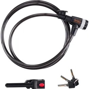 Šport a outdoor | Cyklistika | Cyklodoplnky | Zámky - Black+Decker Zámek spirálový Šport a outdoor | Cyklistika | Cyklodoplnky | Zámky - Black+Decker Zámek spirálový