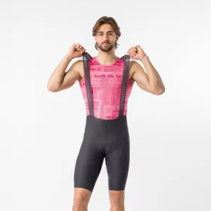 CASTELLI Cyklistické nohavice krátke s trakmi - GIRO TROFEO 2 - šedá CASTELLI Cyklistické nohavice krátke s trakmi - GIRO TROFEO 2 - šedá