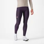 CASTELLI Cyklistické nohavice dlhé s trakmi - ESPRESSO - fialová CASTELLI Cyklistické nohavice dlhé s trakmi - ESPRESSO - fialová