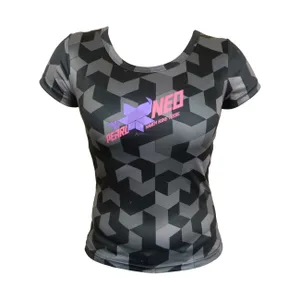 HAVEN Cyklistický dres s krátkym rukávom - PEARL NEO SHORT - čierna/ružová HAVEN Cyklistický dres s krátkym rukávom - PEARL NEO SHORT - čierna/ružová