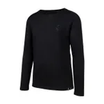 IXS Cyklistický dres s dlhým rukávom letný - FLOW MERINO LS - čierna IXS Cyklistický dres s dlhým rukávom letný - FLOW MERINO LS - čierna
