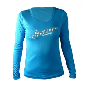 HAVEN Cyklistický dres s dlhým rukávom letný - AMAZON LADY LONG MTB - biela/modrá HAVEN Cyklistický dres s dlhým rukávom letný - AMAZON LADY LONG MTB - biela/modrá