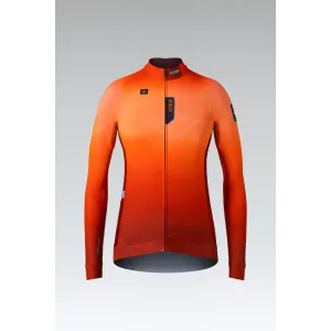 GOBIK Cyklistický dres s dlhým rukávom zimný - HYDER W - oranžová GOBIK Cyklistický dres s dlhým rukávom zimný - HYDER W - oranžová