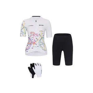 RIVANELLE Cyklistický mega set - MAAPPI ELITE LADY - biela/čierna RIVANELLE Cyklistický mega set - MAAPPI ELITE LADY - biela/čierna