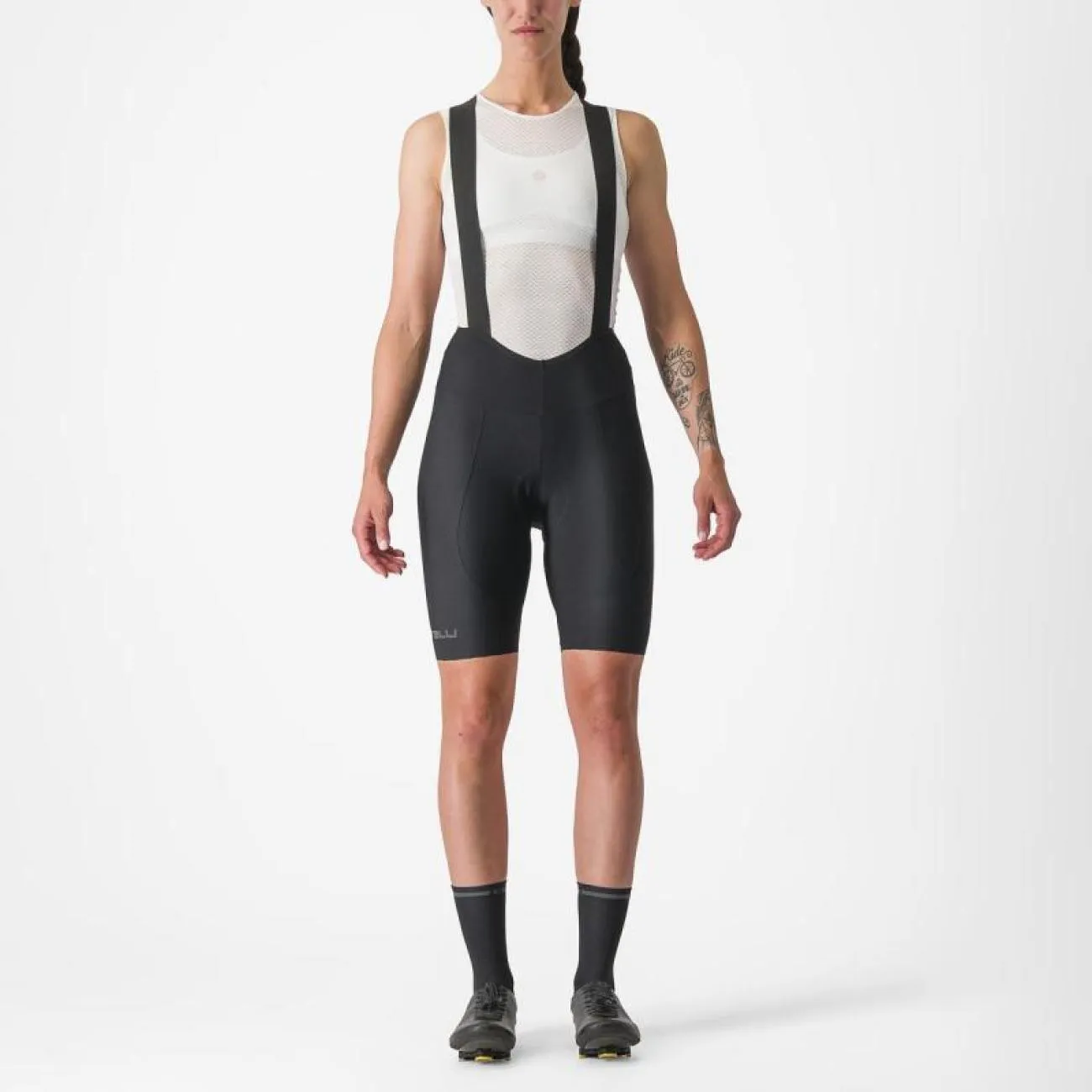 CASTELLI Cyklistické nohavice krátke s trakmi - ESPRESSO W DT - čierna CASTELLI Cyklistické nohavice krátke s trakmi - ESPRESSO W DT - čierna