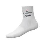 ALÉ Cyklistické ponožky klasické - GROUPAMA FDJ 2024 - biela ALÉ Cyklistické ponožky klasické - GROUPAMA FDJ 2024 - biela