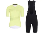 RIVANELLE Cyklistický krátky dres a krátke nohavice - GLAMOR - žltá/čierna RIVANELLE Cyklistický krátky dres a krátke nohavice - GLAMOR - žltá/čierna