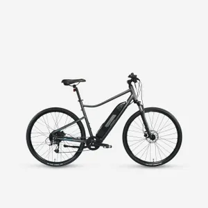 Trekingový bicykel - Elektrický trekingový bicykel 500 E sivý Trekingový bicykel - Elektrický trekingový bicykel 500 E sivý