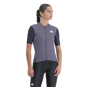Dámsky cyklistický dres s krátkym rukávom SPORTFUL Checkmate w jersey, galaxy blue chalck violet Dámsky cyklistický dres s krátkym rukávom SPORTFUL Checkmate w jersey, galaxy blue chalck violet