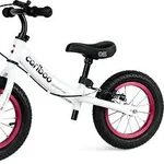 Šport a outdoor | Cyklistika | Odrážadlá - MOVINO Cariboo ADVENTURE s brzdou, nafukovacie kolesá 12", bielo-ružové Šport a outdoor | Cyklistika | Odrážadlá - MOVINO Cariboo ADVENTURE s brzdou, nafukovacie kolesá 12", bielo-ružové