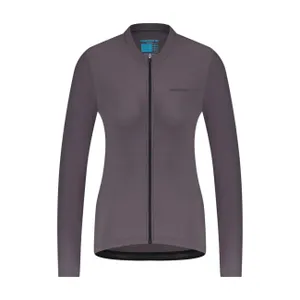 SHIMANO Cyklistický dres s dlhým rukávom zimný - ELEMENT LONG - fialová SHIMANO Cyklistický dres s dlhým rukávom zimný - ELEMENT LONG - fialová