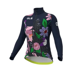 ALÉ Cyklistický dres s dlhým rukávom zimný - PR-R CITY LADY WNT - modrá ALÉ Cyklistický dres s dlhým rukávom zimný - PR-R CITY LADY WNT - modrá