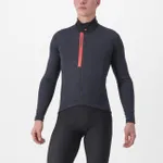 CASTELLI Cyklistický dres s dlhým rukávom zimný - ENTRATA THERMAL - čierna CASTELLI Cyklistický dres s dlhým rukávom zimný - ENTRATA THERMAL - čierna