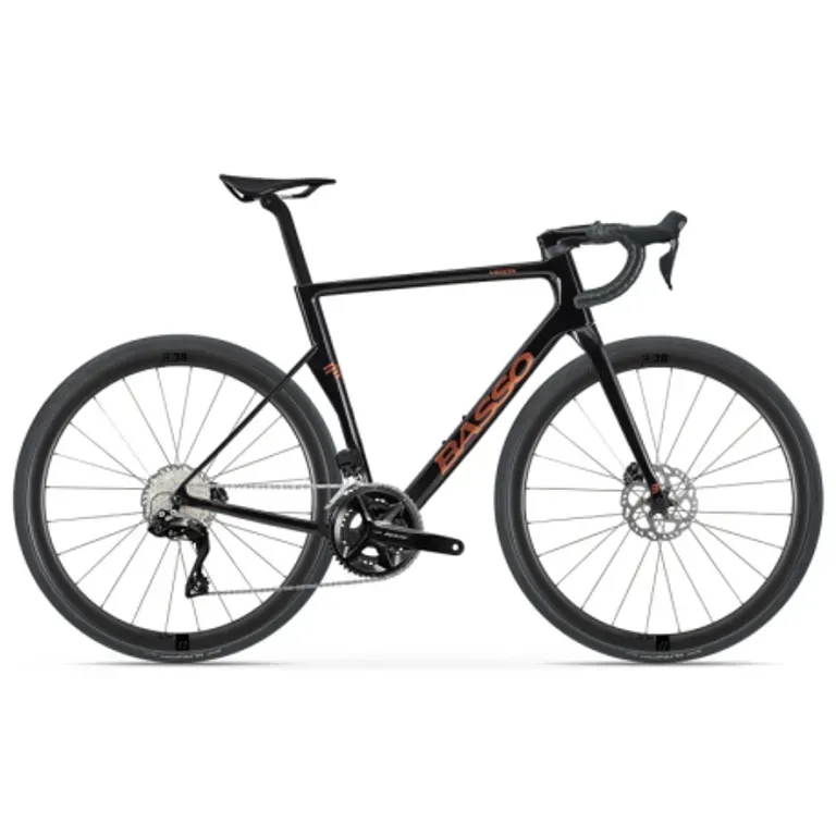 Cestný bicykel BASSO Venta R, Shimano 105 DI2, Microtech RE38, magma black Cestný bicykel BASSO Venta R, Shimano 105 DI2, Microtech RE38, magma black