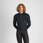 SPORTFUL Cyklistický dres s dlhým rukávom zimný - SUPERGIARA WOOL - čierna SPORTFUL Cyklistický dres s dlhým rukávom zimný - SUPERGIARA WOOL - čierna