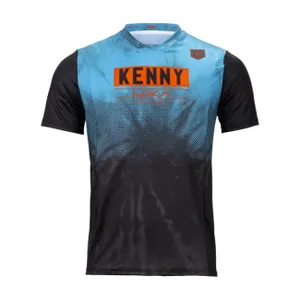 KENNY Cyklistický dres s krátkym rukávom - CHARGER - čierna/tyrkysová KENNY Cyklistický dres s krátkym rukávom - CHARGER - čierna/tyrkysová