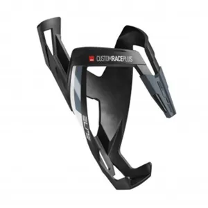 ELITE Cyklistický košík na fľašu - CUSTOM RACE PLUS - čierna/biela ELITE Cyklistický košík na fľašu - CUSTOM RACE PLUS - čierna/biela