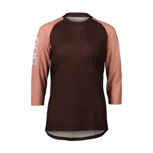 POC Cyklistický dres s krátkym rukávom - MTB PURE 3/4 LADY - hnedá/ružová POC Cyklistický dres s krátkym rukávom - MTB PURE 3/4 LADY - hnedá/ružová