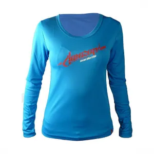 HAVEN Cyklistický dres s dlhým rukávom letný - AMAZON LADY LONG MTB - modrá/ružová HAVEN Cyklistický dres s dlhým rukávom letný - AMAZON LADY LONG MTB - modrá/ružová