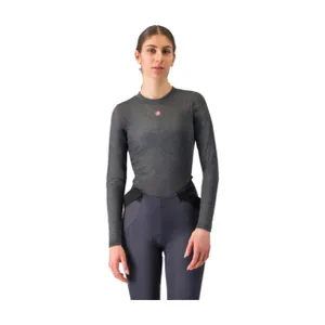 CASTELLI Cyklistické tričko s dlhým rukávom - MEDIO BASE LAYER W - šedá CASTELLI Cyklistické tričko s dlhým rukávom - MEDIO BASE LAYER W - šedá