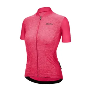 SANTINI Cyklistický dres s krátkym rukávom - COLORE PURO - ružová SANTINI Cyklistický dres s krátkym rukávom - COLORE PURO - ružová