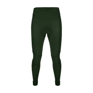 SANTINI Cyklistické nohavice dlhé bez trakov - RTR - zelená SANTINI Cyklistické nohavice dlhé bez trakov - RTR - zelená