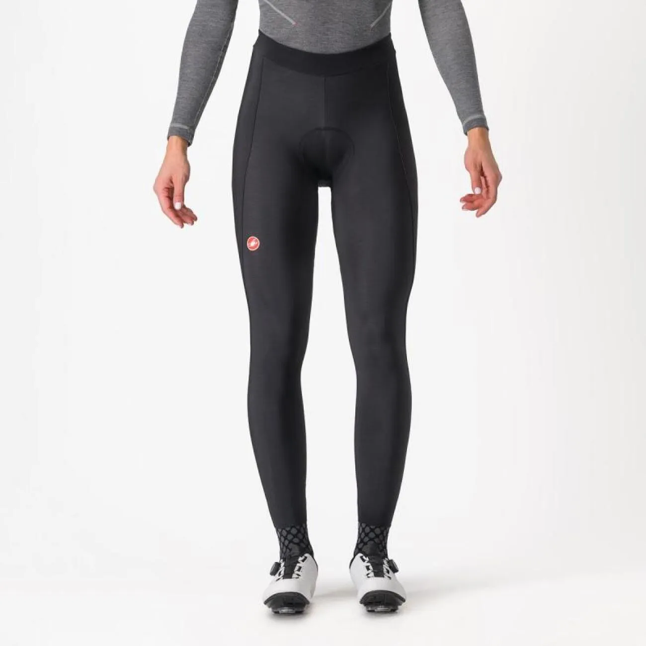CASTELLI Cyklistické nohavice dlhé bez trakov - ESPRESSO W - čierna CASTELLI Cyklistické nohavice dlhé bez trakov - ESPRESSO W - čierna
