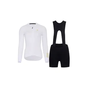 HOLOKOLO Cyklistický dlhý dres a nohavice - VICTORIOUS ELITE - biela HOLOKOLO Cyklistický dlhý dres a nohavice - VICTORIOUS ELITE - biela